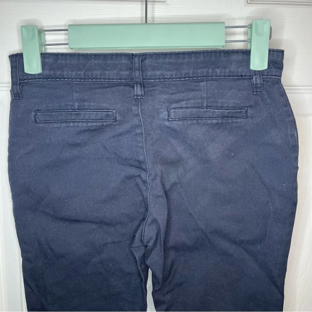 Old Navy Casual Navy Blue Pants Slim Uniform Pants Girls 12